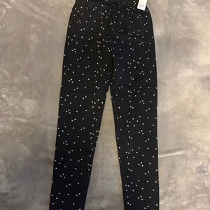 GAP girls Black Star-Patterned leggings